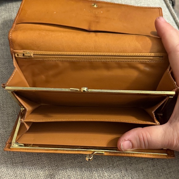 Celine Dark Brown Patterned Wallet - Picture 4 of 6